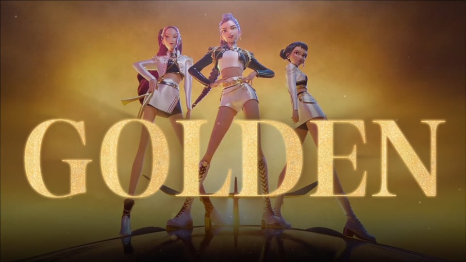 Golden video artwork from KPop Demon Hunters, used for Xu Chang’s pipa cover